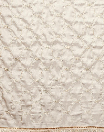 Light Brown Chinon Saree | Sudathi