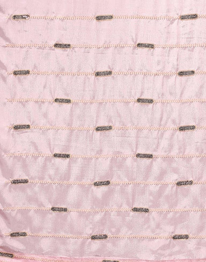 Baby Pink Chinon Saree | Sudathi