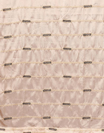 Rose Golden Chinon Saree | Sudathi