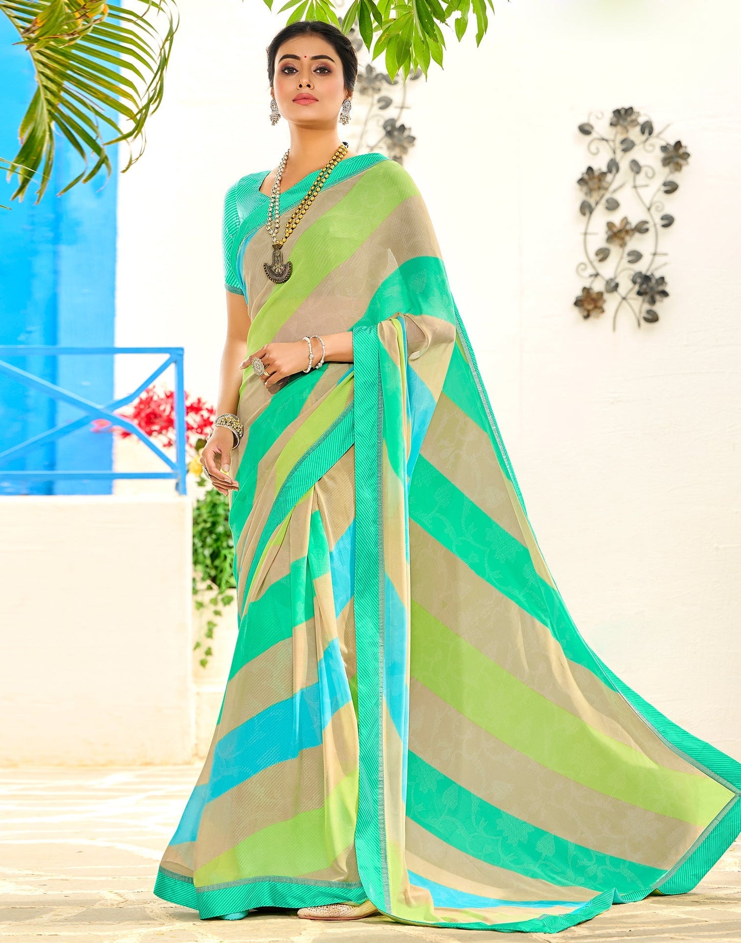 Multi Floral Printed Saree | Sudathi