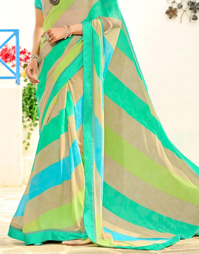 Multi Floral Printed Saree | Sudathi