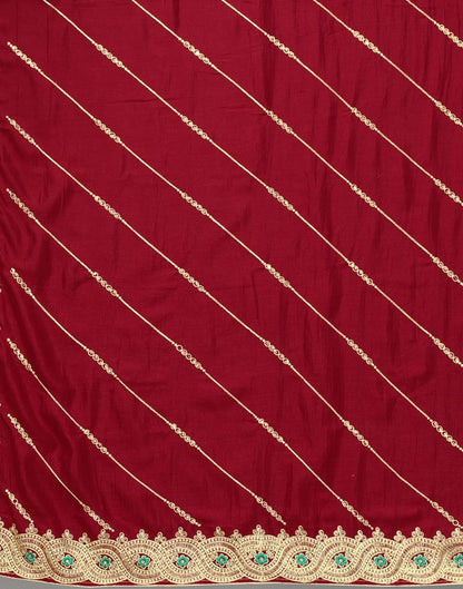 Maroon Silk Saree | Sudathi