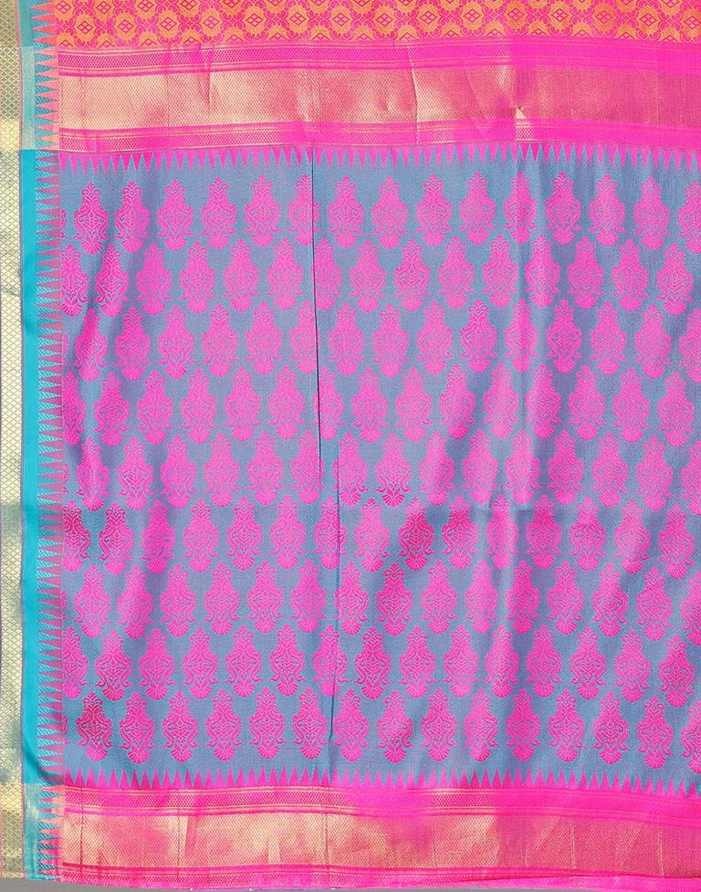 Rani Pink Banarasi Silk Saree