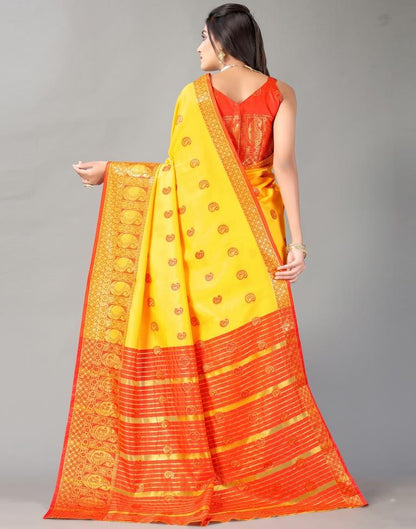 Turmeric Yellow Silk Saree | Sudathi