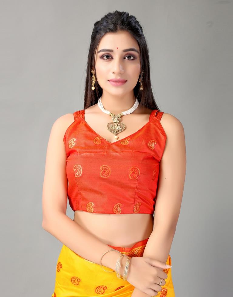 Turmeric Yellow Silk Saree | Sudathi