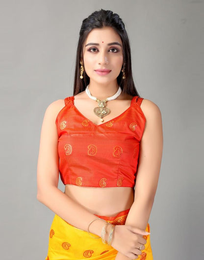 Turmeric Yellow Silk Saree | Sudathi