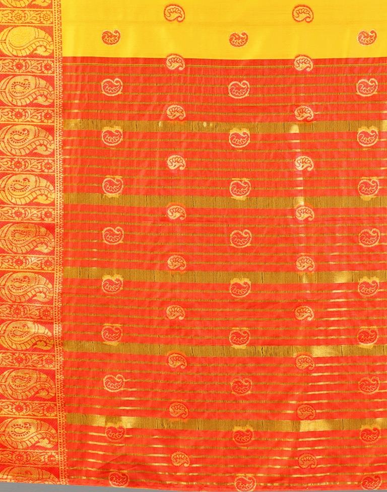 Turmeric Yellow Silk Saree | Sudathi