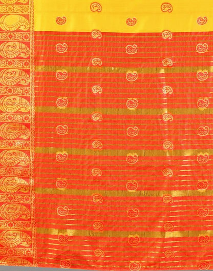Turmeric Yellow Silk Saree | Sudathi