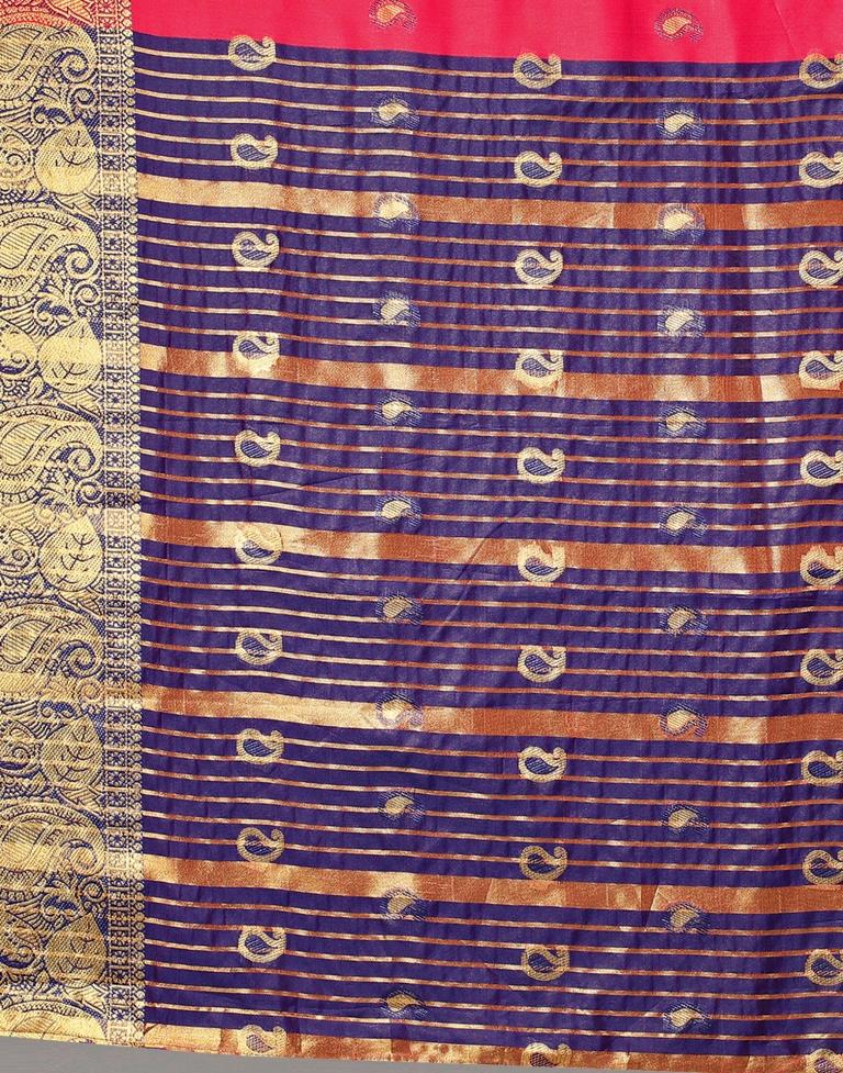 Cherry Red Silk Saree | Sudathi