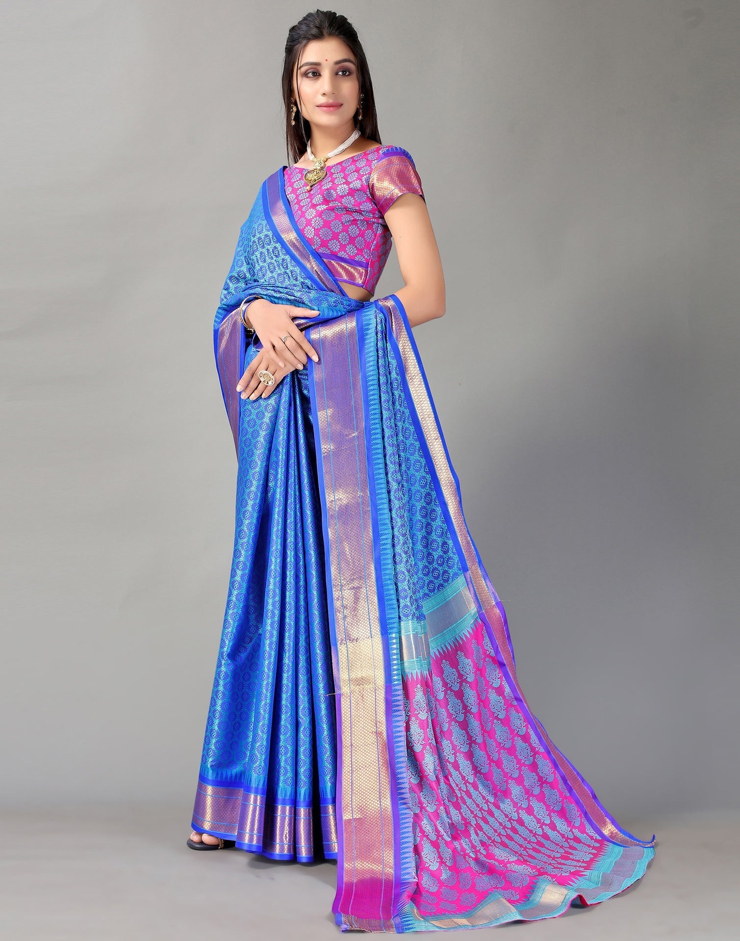 Blue Silk Saree | Sudathi