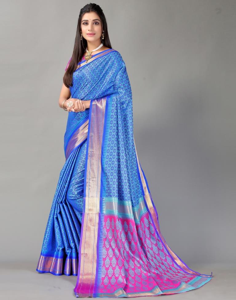 Blue Silk Saree | Sudathi