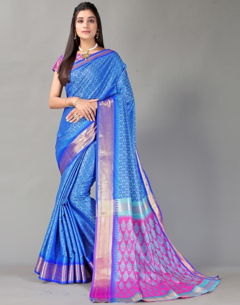 Blue Silk Saree | Sudathi