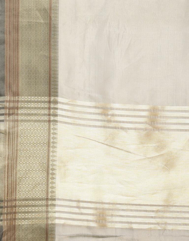 Steel Grey Organza Saree | Sudathi