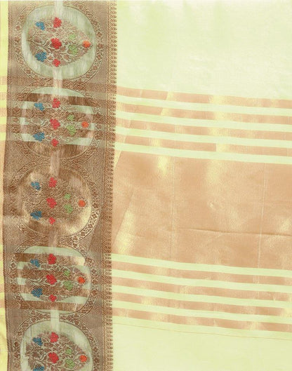 Pista Green Organza Saree | Sudathi