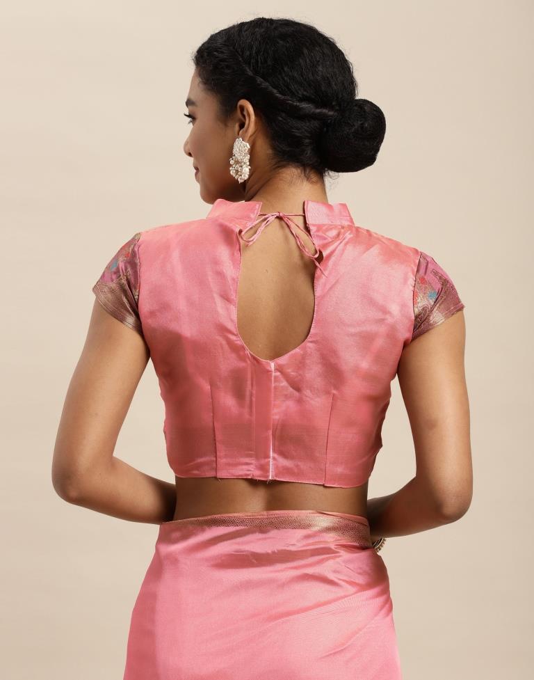 Rose Pink Organza Saree | Sudathi