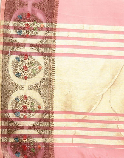 Rose Pink Organza Saree | Sudathi