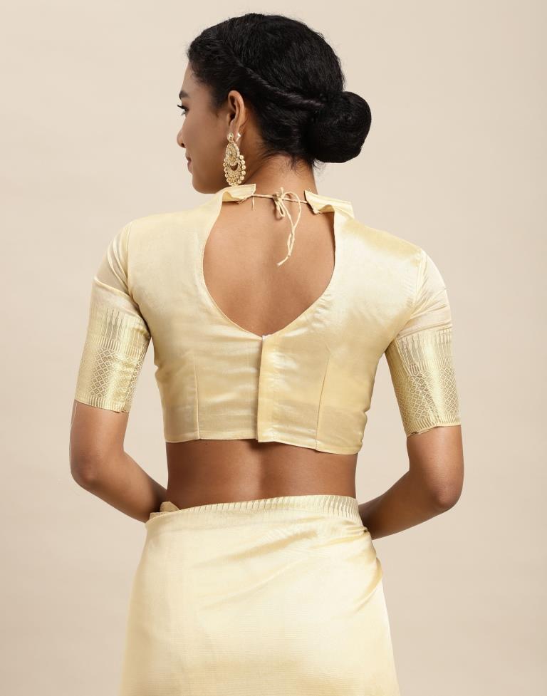 Cream Organza Saree | Sudathi