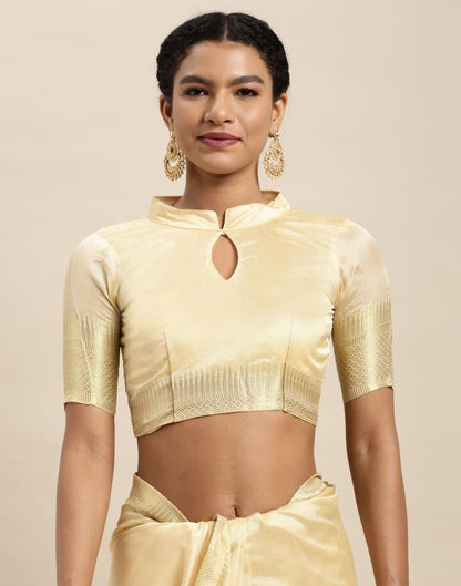 Cream Organza Saree | Sudathi