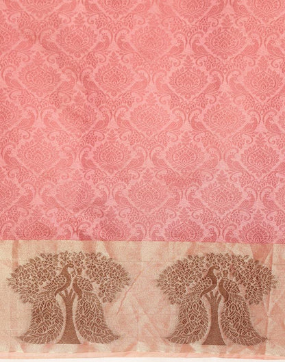 Rose Pink Organza Saree | Sudathi