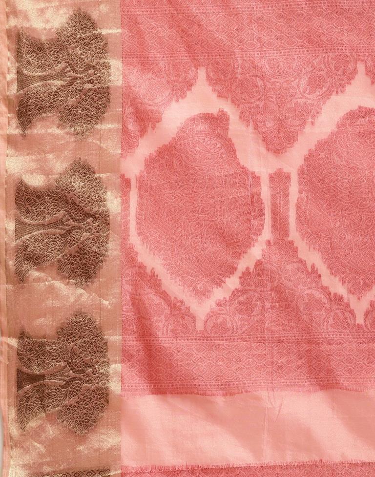 Rose Pink Organza Saree | Sudathi