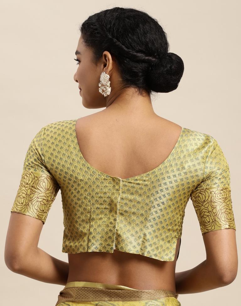 Lemon Yellow Organza Saree | Sudathi