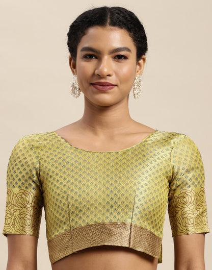 Lemon Yellow Organza Saree | Sudathi