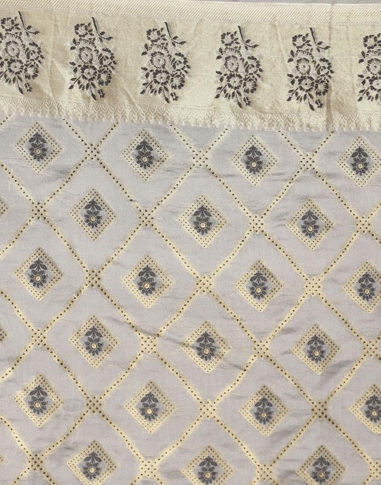 Grey Organza Saree | Sudathi