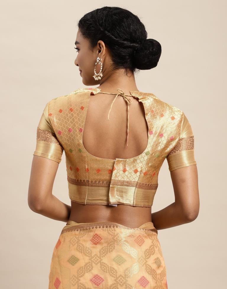 Golden Organza Saree | Sudathi