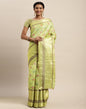 Pista Green Organza Saree | Sudathi