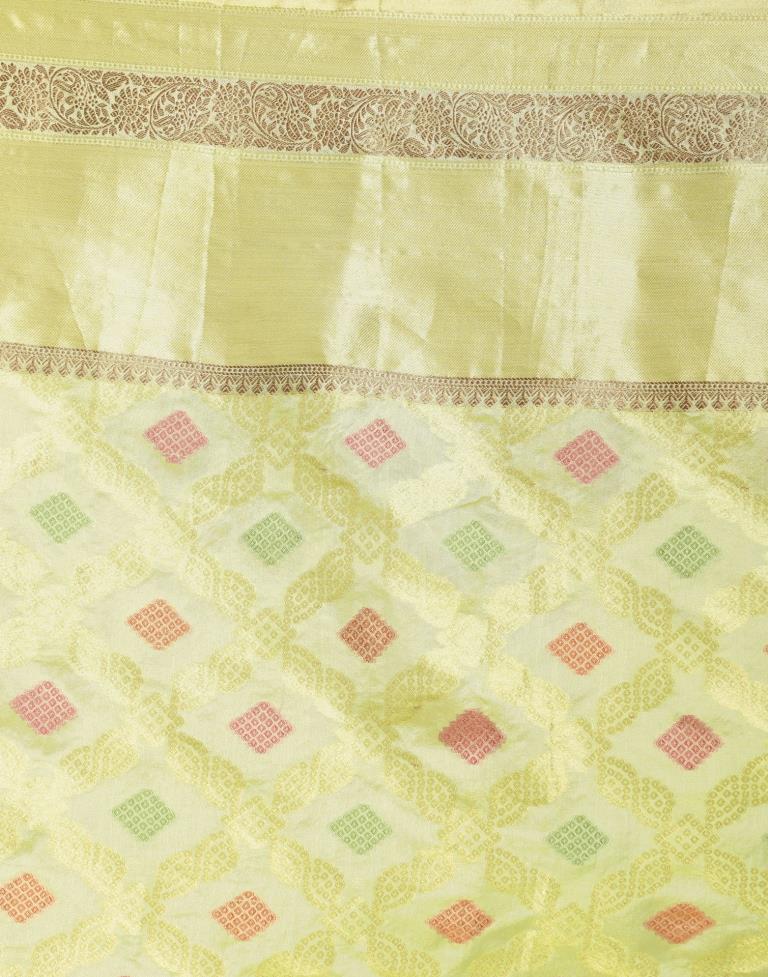 Pista Green Organza Saree | Sudathi