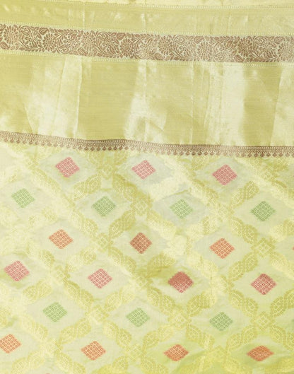 Pista Green Organza Saree | Sudathi