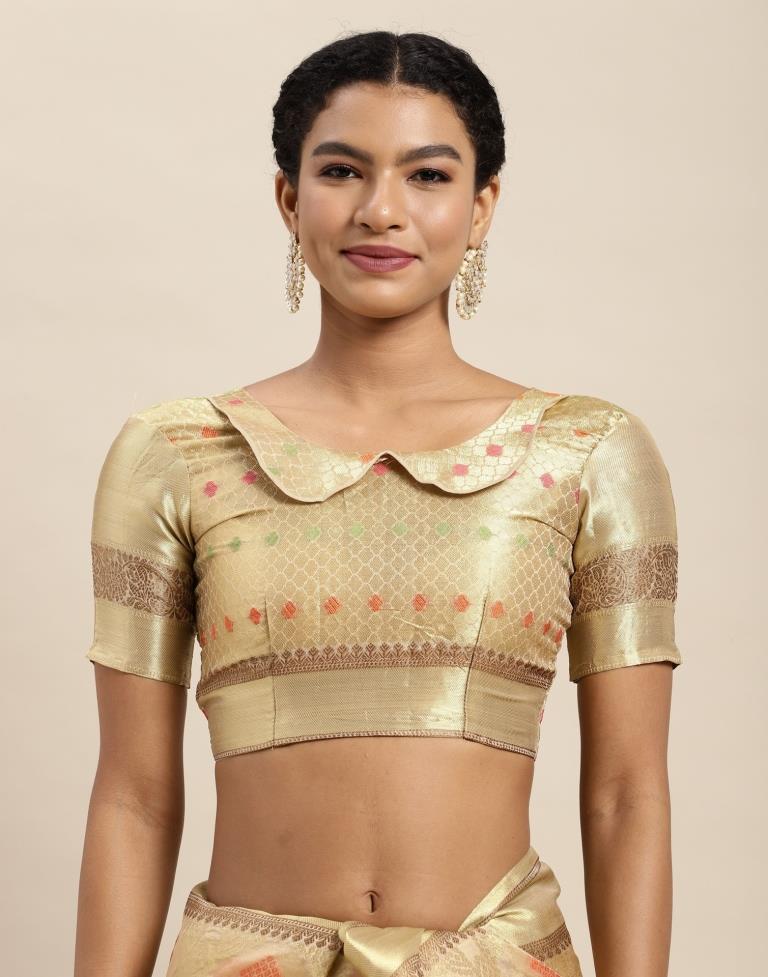 Golden Organza Saree | Sudathi