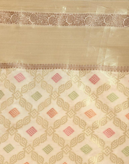 Golden Organza Saree | Sudathi