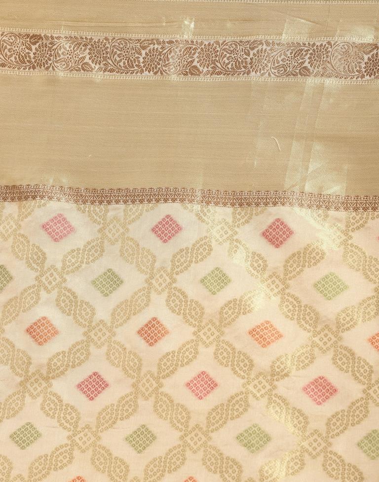 Golden Organza Saree | Sudathi