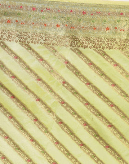 Pista Green Organza Saree | Sudathi