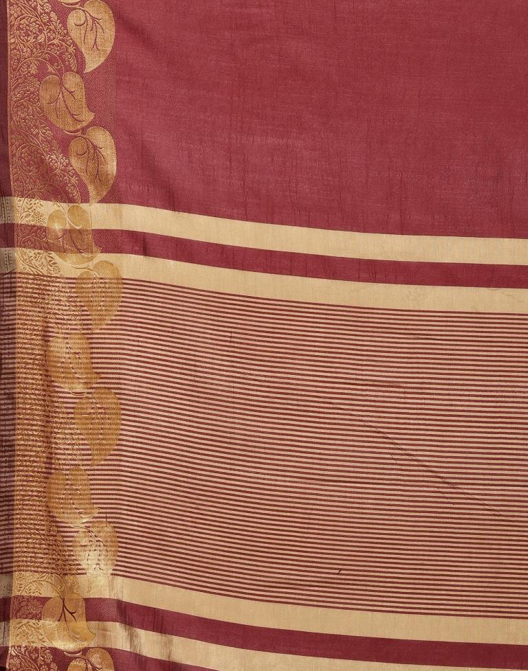 Maroon Silk Saree | Sudathi