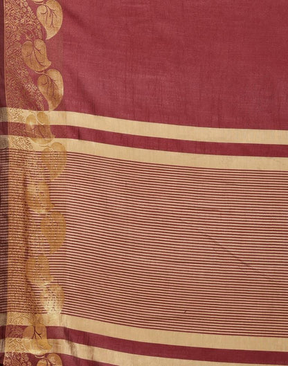 Maroon Silk Saree | Sudathi