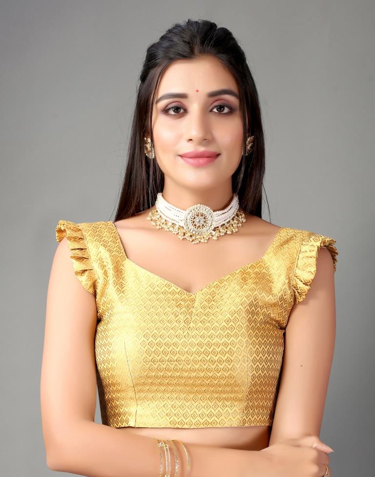 Turmeric Yellow Chiffon Saree | Sudathi