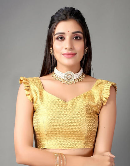 Turmeric Yellow Chiffon Saree | Sudathi