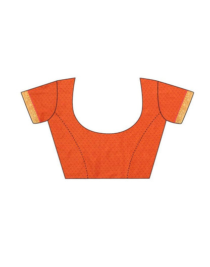 Orange Silk Saree | Sudathi