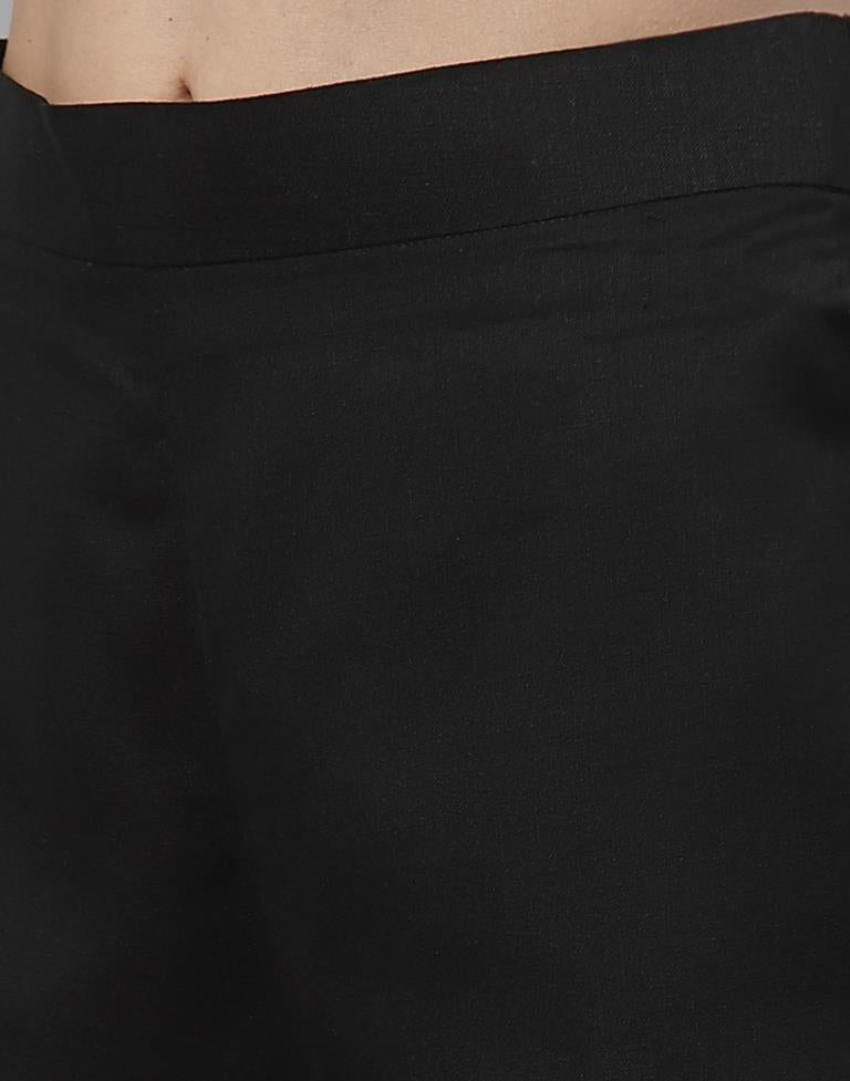 Black Kurti With Pant And Dupatta | Leemboodi