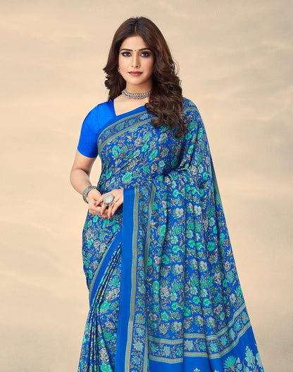 Blue Silk Saree | Sudathi