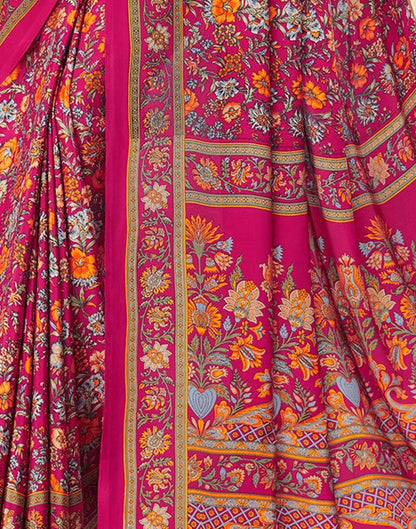 Dark Pink Silk Saree | Sudathi