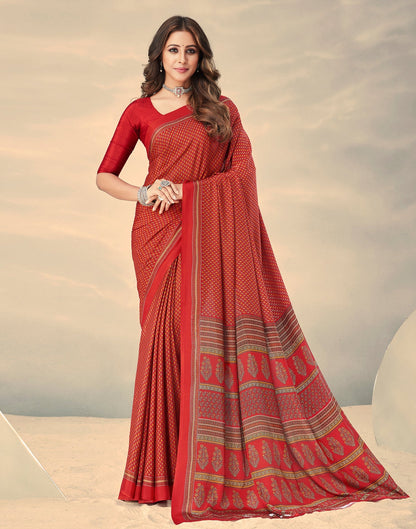 Red Silk Saree | Sudathi