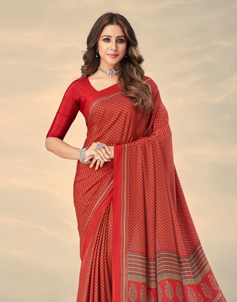 Red Silk Saree | Sudathi