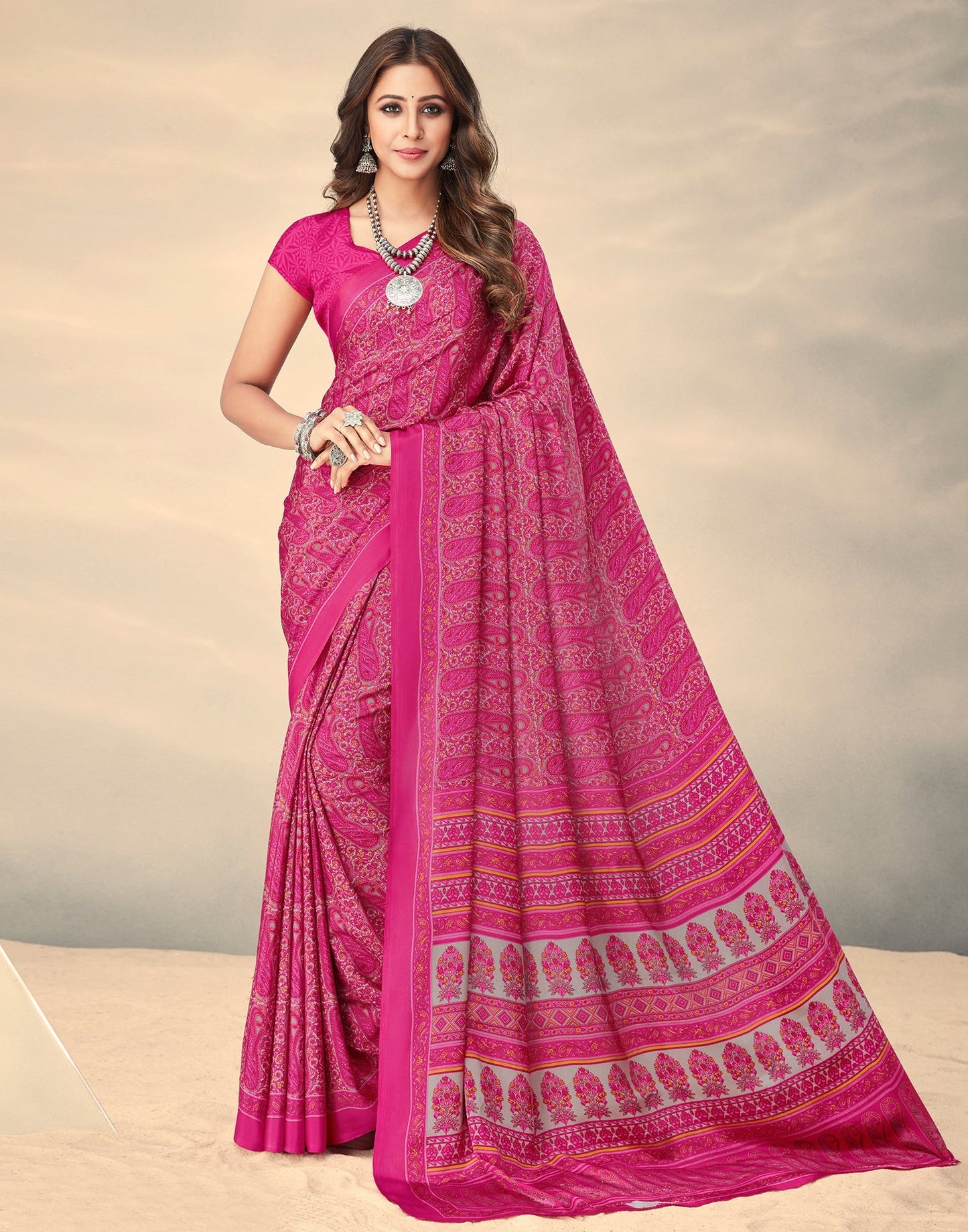 Rani Pink Silk Saree | Sudathi