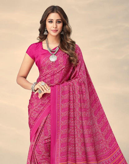 Rani Pink Silk Saree | Sudathi