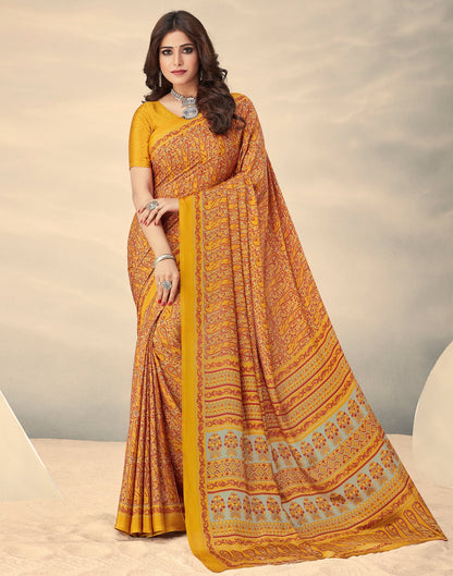 Turmeric Yellow Silk Saree | Sudathi