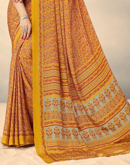 Turmeric Yellow Silk Saree | Sudathi