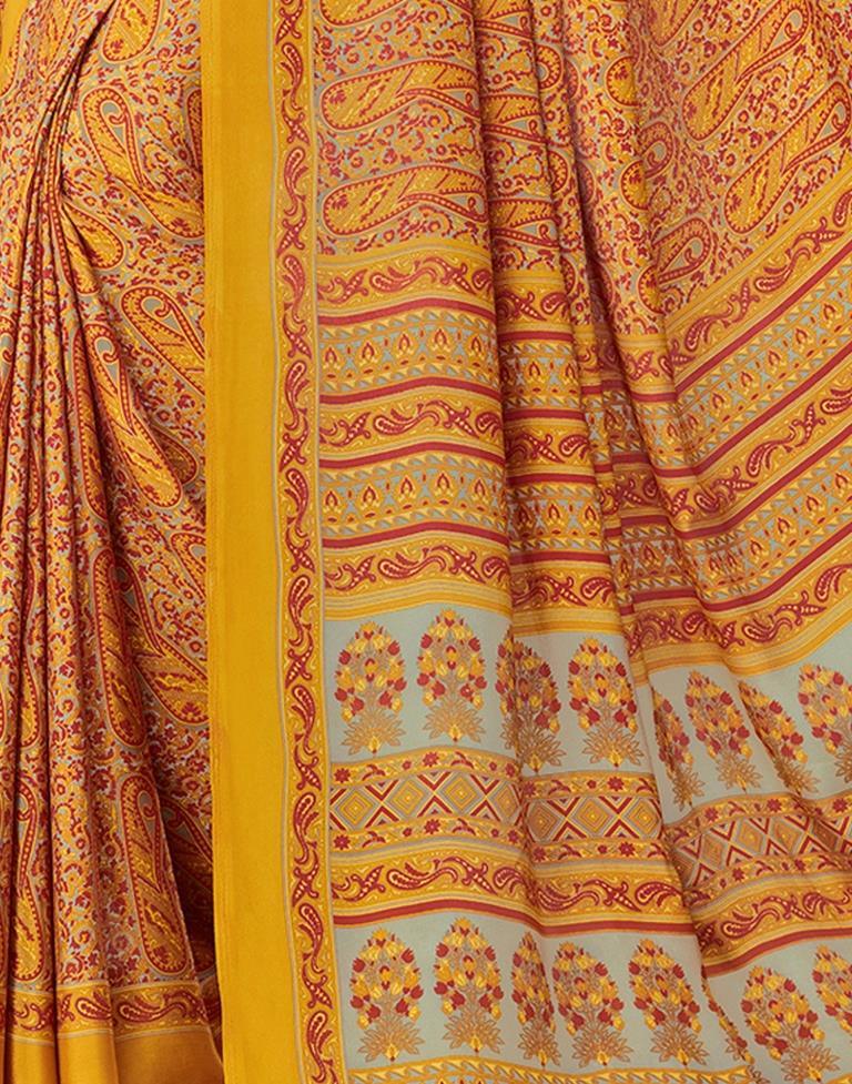 Turmeric Yellow Silk Saree | Sudathi